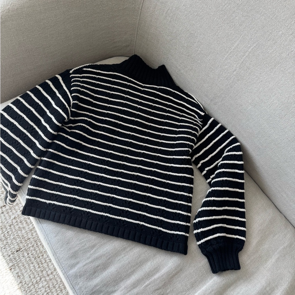 Sage The Label Striped Button-Up Sweater | Anthropologie - Picture 3 of 4